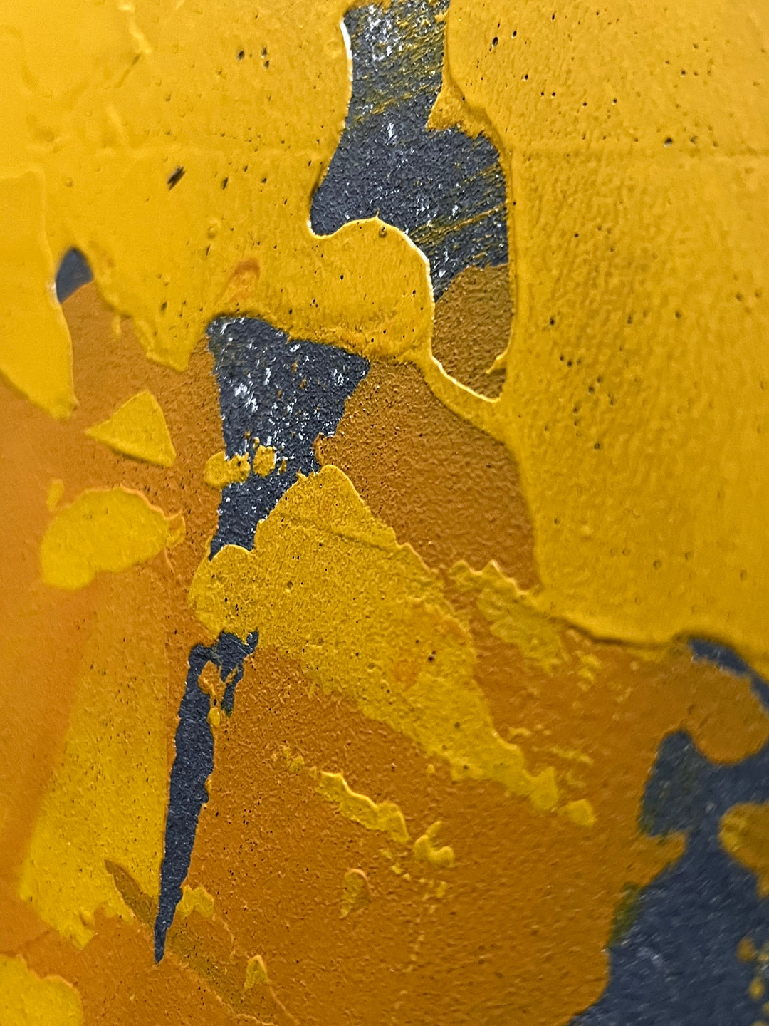 MODERN CONTEMPORARY YELLOW ABSTRACT